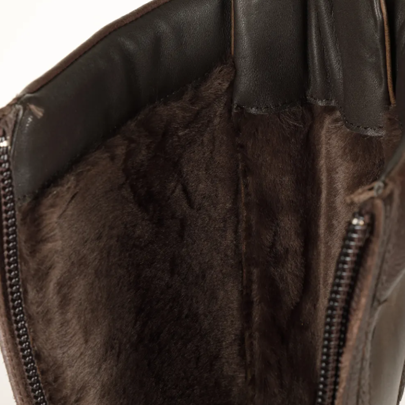 Moretta Teramo Lace Boot in Dark Brown-3